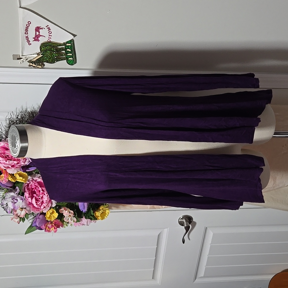 G Collection purple rayon cardigan